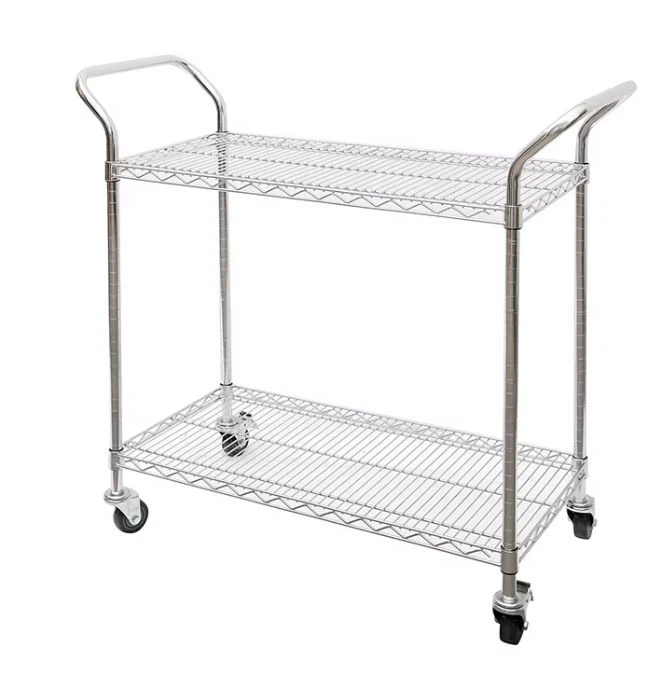 स्टेनलेस स्टील डबल डेक ट्रॉली